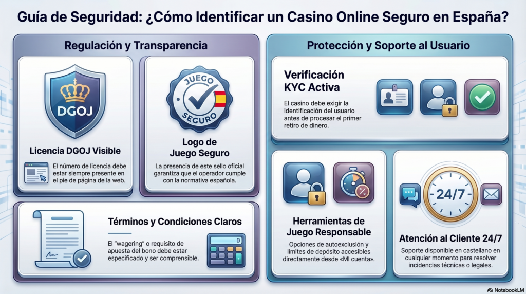 Casinos online fiables y seguros cumplen un conjunto de requisitos verificables